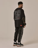 オベルー(OVERR) 18FW VELCRO BLACK HOODIE