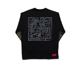 オベルー(OVERR) 18FW VELCRO BLACK HOODIE