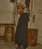 オベルー(OVERR) 18FW VELCRO BLACK HOODIE