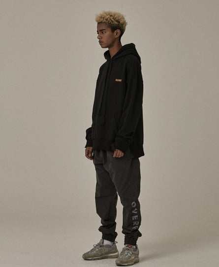 オベルー(OVERR) 18FW VELCRO BLACK HOODIE