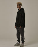 オベルー(OVERR) 18FW VELCRO BLACK HOODIE