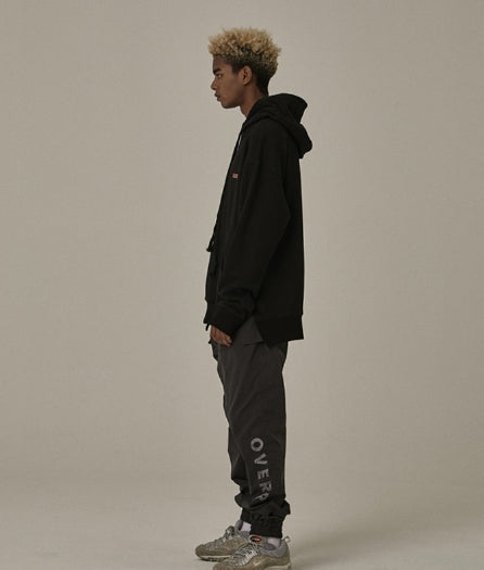 オベルー(OVERR) 18FW VELCRO BLACK HOODIE