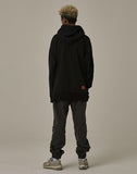 オベルー(OVERR) 18FW VELCRO BLACK HOODIE