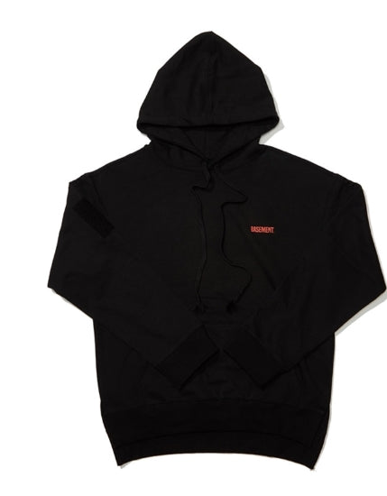 オベルー(OVERR) 18FW VELCRO BLACK HOODIE