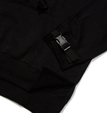 オベルー(OVERR) 18FW VELCRO BLACK HOODIE