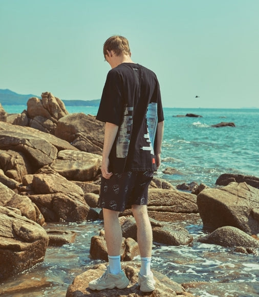 オベルー(OVERR) 18SU FLUCTUATION BLACK TEE