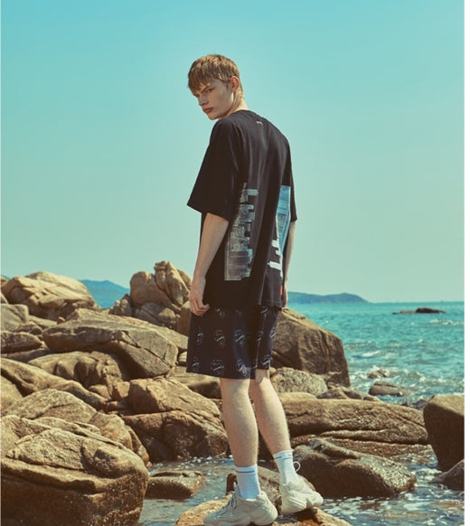 オベルー(OVERR) 18SU FLUCTUATION BLACK TEE
