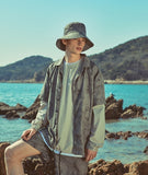 オベルー(OVERR) 18SU WATER WASHING GRAY BUCKET HAT