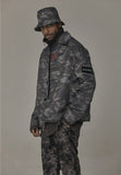 オベルー(OVERR) 17SS GRAY CAMO ZIPPER COAT