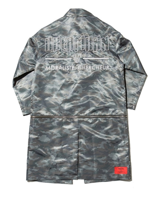 オベルー(OVERR) 17SS GRAY CAMO ZIPPER COAT
