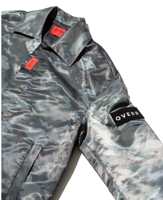 オベルー(OVERR) 17SS GRAY CAMO ZIPPER COAT