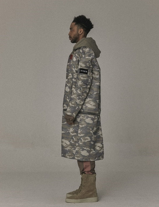 オベルー(OVERR) 17SS BEIGE CAMO ZIPPER COAT
