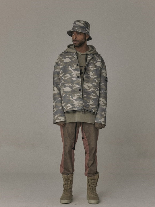 オベルー(OVERR) 17SS BEIGE CAMO ZIPPER COAT