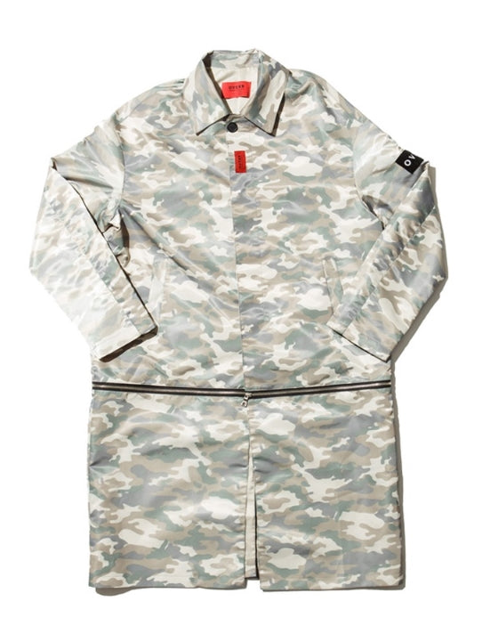 オベルー(OVERR) 17SS BEIGE CAMO ZIPPER COAT