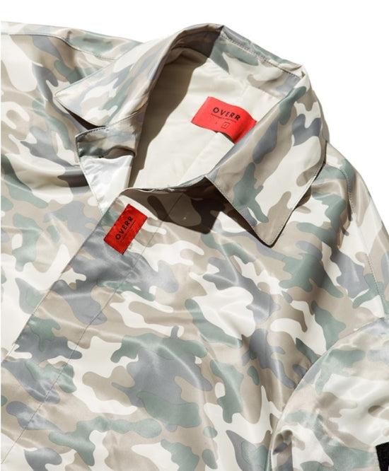 オベルー(OVERR) 17SS BEIGE CAMO ZIPPER COAT