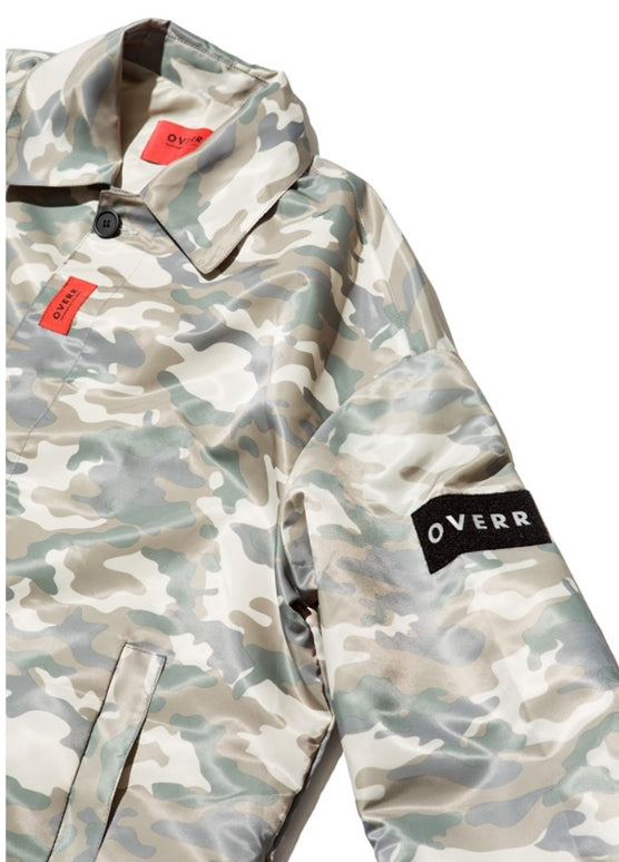 オベルー(OVERR) 17SS BEIGE CAMO ZIPPER COAT