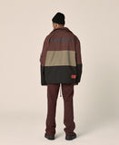 オベルー(OVERR) 17FW 3SCHEME BURGUNDY JACKET