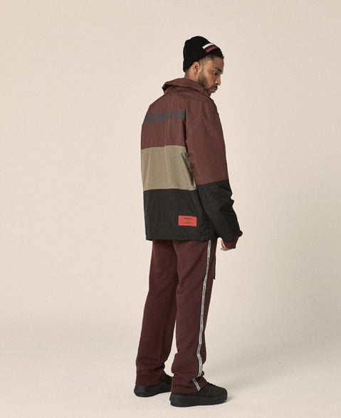 オベルー(OVERR) 17FW 3SCHEME BURGUNDY JACKET