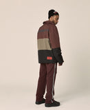 オベルー(OVERR) 17FW 3SCHEME BURGUNDY JACKET