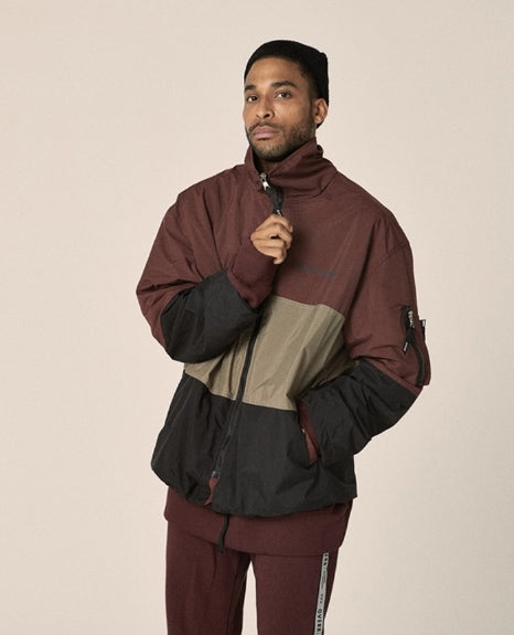 オベルー(OVERR) 17FW 3SCHEME BURGUNDY JACKET