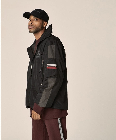 オベルー(OVERR) 17FW ARM SCHEME BLACK JACKET