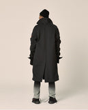 オベルー(OVERR) 17FW COATING BLACK TRENCH COAT