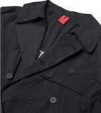 オベルー(OVERR) 17FW COATING BLACK TRENCH COAT