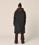オベルー(OVERR) 17FW PRINTING BLACK COAT