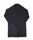 オベルー(OVERR) 17FW PRINTING BLACK COAT