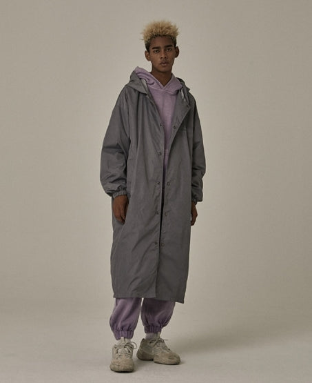 オベルー(OVERR) WASHING GRAY V RAIN COAT