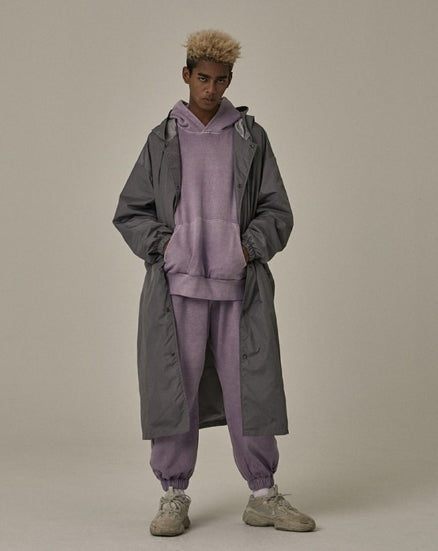 オベルー(OVERR) WASHING GRAY V RAIN COAT