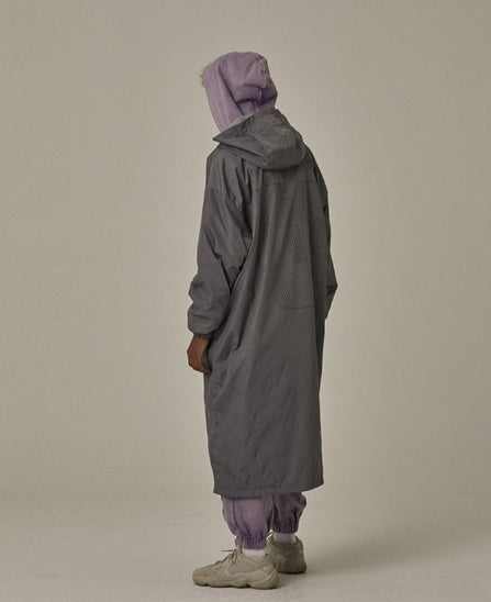 オベルー(OVERR) WASHING GRAY V RAIN COAT