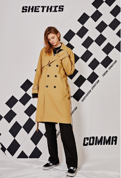 シディスコンマ(SHETHISCOMMA) OVER TRENCH COAT