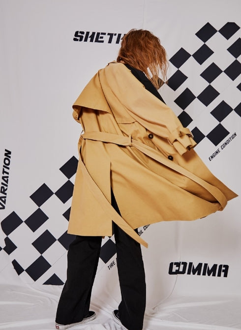 シディスコンマ(SHETHISCOMMA) OVER TRENCH COAT
