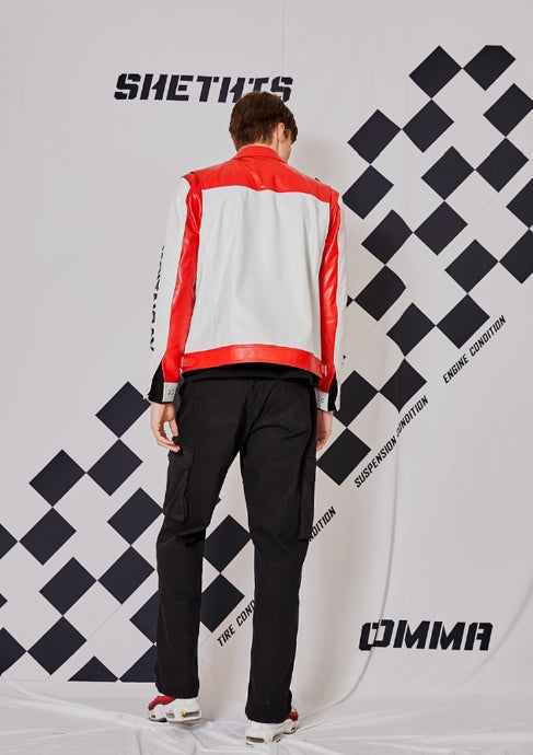 シディスコンマ(SHETHISCOMMA) FORMULA1 LEATHER JAKCET