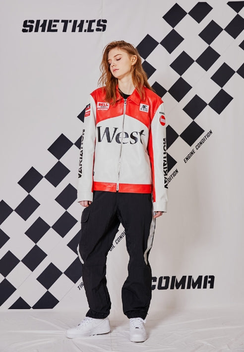 シディスコンマ(SHETHISCOMMA) FORMULA1 LEATHER JAKCET