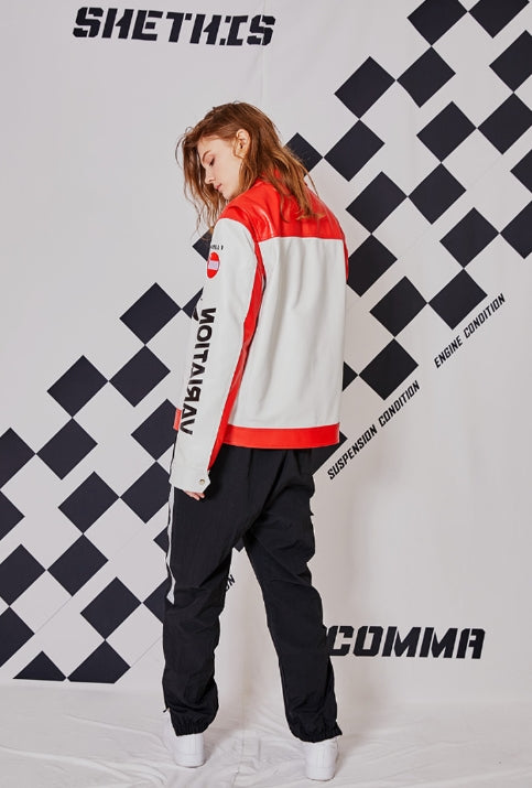 シディスコンマ(SHETHISCOMMA) FORMULA1 LEATHER JAKCET