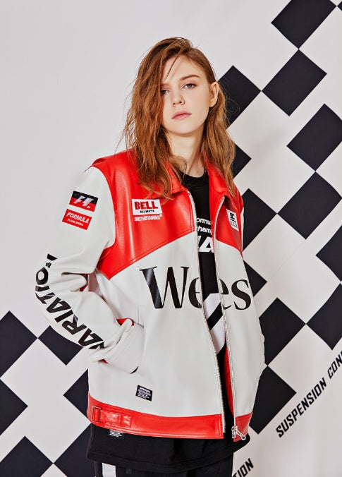 シディスコンマ(SHETHISCOMMA) FORMULA1 LEATHER JAKCET