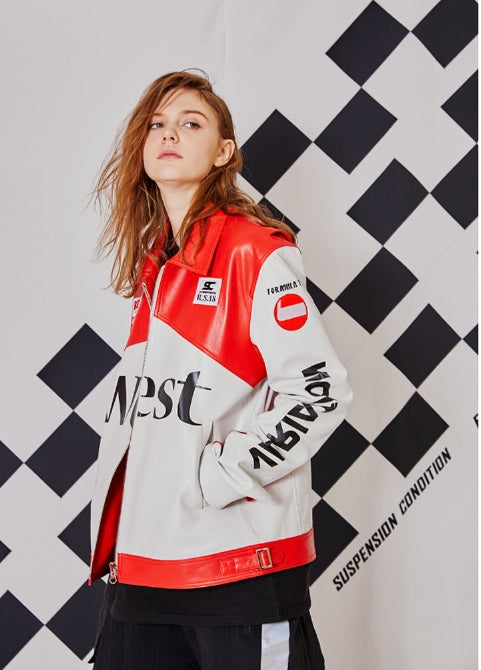 シディスコンマ(SHETHISCOMMA) FORMULA1 LEATHER JAKCET
