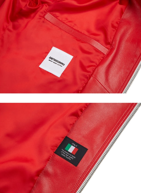 シディスコンマ(SHETHISCOMMA) FORMULA1 LEATHER JAKCET