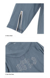オクトーバーサード(Oct.3) OCT.3 Long Hood Rain Coat (Blue)