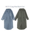 オクトーバーサード(Oct.3) OCT.3 Long Hood Rain Coat (Khaki)