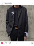 ランベルシオ(LANG VERSIO) 147 Line Club Blazer (BLACK/WHITE)