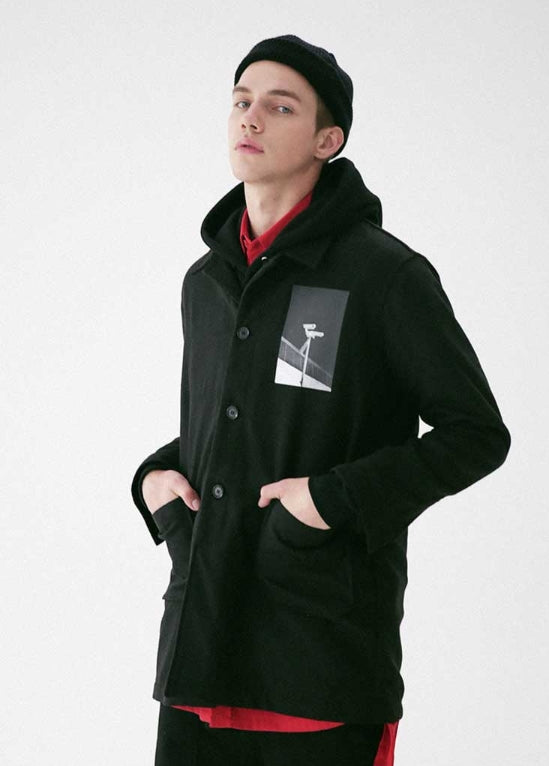 メスノウン(MASSNOUN) OBSERVER SINGLE WOOL COAT MFVCT002-BK