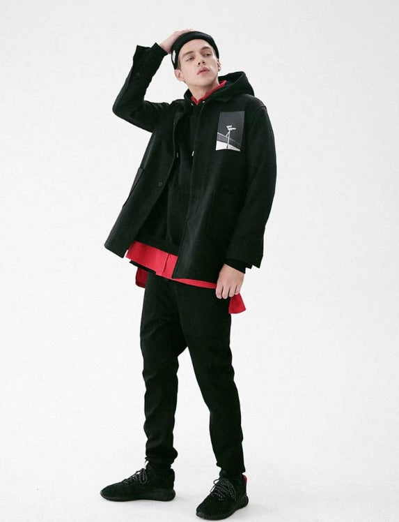 メスノウン(MASSNOUN) OBSERVER SINGLE WOOL COAT MFVCT002-BK