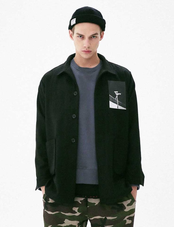メスノウン(MASSNOUN) OBSERVER SINGLE WOOL COAT MFVCT002-BK