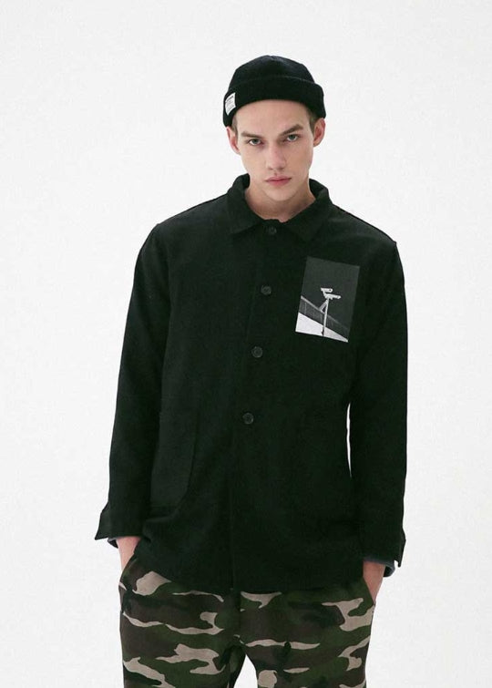 メスノウン(MASSNOUN) OBSERVER SINGLE WOOL COAT MFVCT002-BK