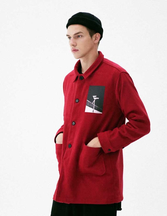 メスノウン(MASSNOUN) OBSERVER SINGLE WOOL COAT MFVCT002-RD
