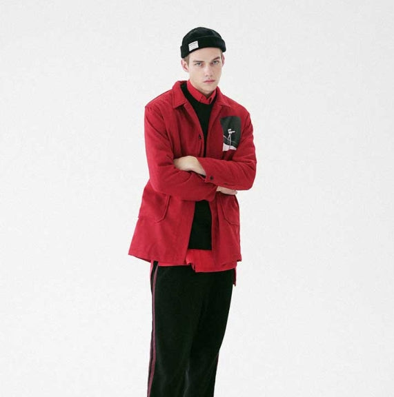 メスノウン(MASSNOUN) OBSERVER SINGLE WOOL COAT MFVCT002-RD