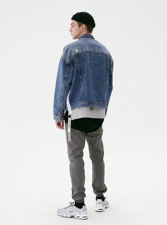 メスノウン(MASSNOUN) GLOBE SCOTCH LOGO COACH JACKET MFVJK003-BK